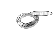 螺釘和墊圈組合件用麻點(diǎn)鞍形彈簧墊圈（企標(biāo)） DIN 6905G