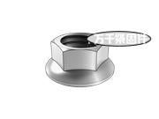 六角法蘭面螺母 MS 21042L