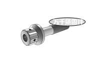 十二角頭頭部帶孔法蘭細(xì)桿螺栓 MS 9187