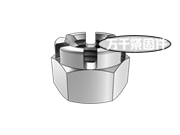 1型開槽皇冠螺母 極細(xì)牙 QC 381B